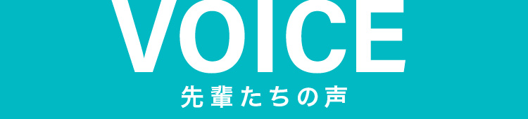 VOICE 先輩たちの声